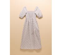 Joules Joules Billie Provence White Cotton Midi Dress Provence White EU 36 (UK 8)