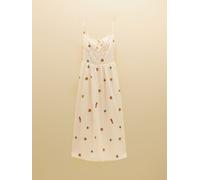 Joules Joules Chloe Sea Embroidered Midi Dress Crème 44
