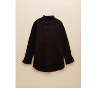 Joules Joules Dakota Black 100% Linen Shirt Black M