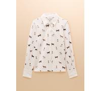 Joules Joules Eleanor Tomlinson White Dogs Cotton-Rich Jersey Shirt White Dogs 44