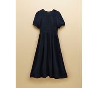 Joules Joules Ella Navy Double Cloth Midi Dress Navy 52