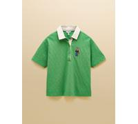 Joules Joules Green Jonty Fox Embroidered Short Sleeve Cotton Rugby Shirt Green Jonty Fox Embroidered EU 38 (UK 10)