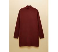 Joules Joules Hailey Wine Red High Neck Knitted Dress Wine Red L (EU 44-46)