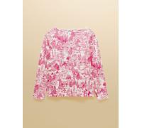 Joules Joules Harbour Pink City Toile Printed Boat Neck Breton Top