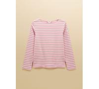Joules Joules Harbour Pink Striped Boat Neck Long Sleeve Breton Top