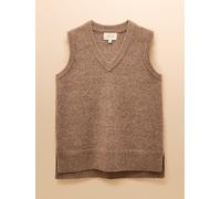 Joules Joules Holly Tan Brown V-Neck Longline Knitted Vest