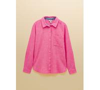 Joules Joules Ida Pink Chambray Long Sleeve Cotton Shirt Pink EU 52 (UK 24)