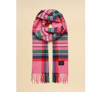 Joules Joules Langtree Pink & Green Check Scarf