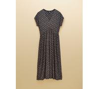 Joules Joules Nia Navy Short Sleeve Jersey Midi Dress Navy XS (EU 32-34)