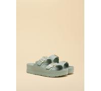 Joules Joules Sunseeker Sage Green Platform Double Buckle Sliders