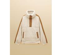 Joules Joules Tilly Cream Quarter Zip Borg Fleece