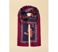 Joules Joules Windsor Navy 100% Silk Scarf