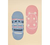 Joules Joules Women's Bessie Pink & Blue Invisible Socks (size 4-8)