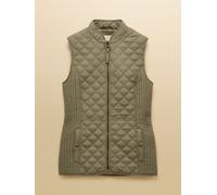 Joules Minx Sage Green Showerproof Diamond Quilted Gilet