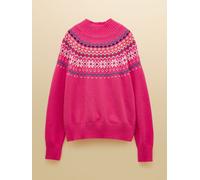 Joules Pull Joules Alba Fair Isle en Coton Blend à Col montant