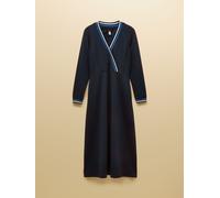 Joules Robe mi-longue Joules Dulcie Ponte Wrap à manches longues marine EU 40 (UK 12)