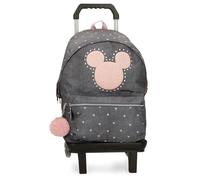 Joumma Bags, Mickey Studs, sac à dos scolaire, en Polyester, Bretelles larges, ergonomiques et matelassées, Léger et pratique pour plus de confort, Poignée de suspension.
