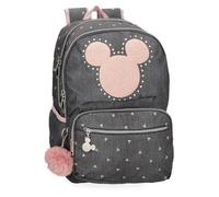 Joumma Bags, Mickey Studs, sac à dos scolaire, en Polyester, Bretelles larges, ergonomiques et matelassées, Léger et pratique pour plus de confort, Poignée de suspension.