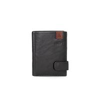 joumma bags,s.l. Adept Max Portefeuille Vertical avec Fermeture Clic Bleu 8,5 x 10,5 x 1 cm Cuir, Bleu, Portefeuille Vertical avec Fermeture à clic