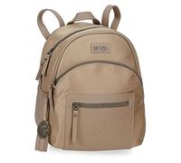 joumma bags,s.l. Le Poulain Laine Sac À Dos Décontracté, Beige, 22x25x10 cm, Polyester et PU, beige, Sac à dos décontracté
