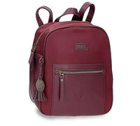 joumma bags,s.l. Le Poulain Laine Sac À Dos Décontracté, Rouge, 24x28x10 cm, Polyester et PU, rouge, Sac à dos décontracté