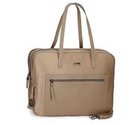 joumma bags,s.l. Le Poulain Polain Sac pour ordinateur portable 15,6", Beige, 40x32x8 cm, Polyester et PU, beige, Sac pour ordinateur portable