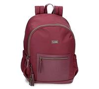 joumma bags,s.l. Sac à dos en laine pour ordinateur portable adaptable au chariot 13,3 pouces, rouge, 30 x 40 x 15 cm, polyester et PU, rouge, Sac à dos pour ordinateur portable adaptable au chariot