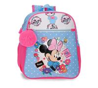 Disney Joumma Minnie Flowers Mochila Casual Bleu Claro 27x33x11 cm Polyester 9,8L