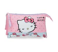 Sanrio Hello Kitty Bows Estuche Triple Rose 22x12x5 cm PVC