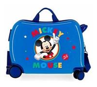 Disney Circle Mickey Valise Enfant Bleu 50x38x20 cms Rigide ABS Serrure à Combinaison 34L 2,1Kgs 4 Roues Bagage à Main