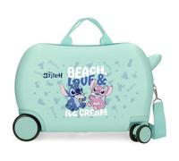 Joumma Disney Beach & Love Valise pour Enfant Turquoise Bleue 50 x 38 x 20 cm Rigide ABS Fermeture à Combinaison latérale 34 l 2,1 kg 2 Roues Doubles Bagage à Main