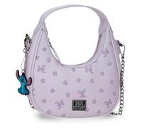 Joumma Disney Bloom Stitch Petit Sac à bandoulière Lilas 19,5 x 10 x 6,5 cm PU et Polyester
