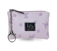 Joumma Disney Bloom Stitch Porte-Monnaie Lilas 12 x 7,5 x 1 cm PU et Polyester