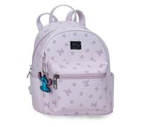 Joumma Disney Bloom Stitch Sac à dos décontracté Lilas 21,5 x 23 x 11,5 cm PU et polyester 5,69 l