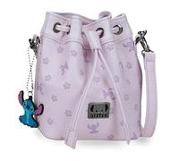 Joumma Disney Bloom Stitch Sac Lilas 14 x 17 x 9 cm PU et Polyester