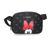 Joumma Disney Bowlogue Minnie Sac Banane Noir 19x13x5.5 cm PU et Polyester