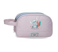 Joumma Disney from Hawaii Trousse de Toilette Adaptable à Deux Compartiments Violet 26x16x11 cm Polyester