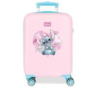 Joumma Disney Heart Stitch Valise de Cabine Rose 33 x 50 x 20 cm Rigide 2 kg Fermeture à Combinaison latérale ABS 2 kg 33 L Bagage à Main, Rose, Talla única, Valise de Cabine