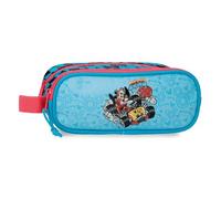 Joumma Disney Hight Speed Two-Compartment Trousse de Toilette Bleu 23x9x7 cm Polyester