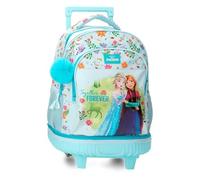Joumma Disney La Reine des Neiges Forever Sac à Dos Compact 2 Roues Bleu Clair 32 x 45 x 21 cm Polyester