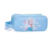 Disney Joumma La Reine des Neiges Magic Ice Trousse triple bleue 22 x 10 x 9 cm Polyester by Joumma Bags, bleu, Trousse triple