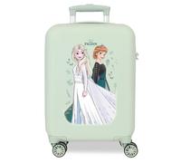 Joumma Disney La Reine des Neiges Nature Valise Cabine Verte 33 x 50 x 20 cm Rigide 2 kg Fermeture à Combinaison latérale ABS 28,4 L Bagage à Main