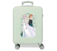 Joumma Disney La Reine des Neiges Nature Valise Cabine Verte 38 x 55 x 20 cm Rigide 2,35 kg Fermeture à Combinaison latérale ABS 35L Bagage à Main