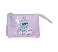 Joumma Disney Lovely Stitch Porte-Monnaie Violet 14 x 10 x 3,5 cm Polyester