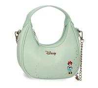 Joumma Disney Luxe Minnie Petit Sac à bandoulière Turquoise Vert 19,5 x 10 x 6,5 cm PU et Polyester