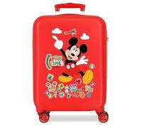 Joumma Disney Mickey Fun Times Valise de Cabine Rouge 33 x 50 x 20 cm Rigide 2,35 kg Fermeture à Combinaison latérale ABS 2,35 kg 28,4 l Bagage à Main