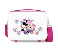 Joumma Disney Minnie Flowers Nececer Adaptable Blanc 29 x 21 x 15 cm Rigide ABS 9,1 l 0,8 kg
