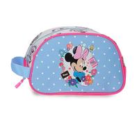 Joumma Disney Minnie Flowers Trousse de Toilette Adaptable Bleu Claro 24x14x10 cm Polyester