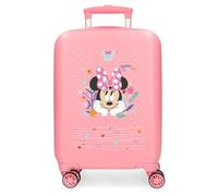 Joumma Disney Minnie Happy to Be Me Valise Cabine Rose 33 x 50 x 20 cm Rigide 2,35 kg Fermeture à Combinaison latérale ABS 2,35 kg 28,4 l Bagage à Main
