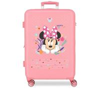 Joumma Disney Minnie Happy to Be Me Valise Moyenne Rose 46 x 65 x 23 cm Rigide ABS Fermeture à Combinaison latérale 56 l 3,1 kg 4 Roues Doubles